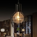 retro loft style industrial vintage lamp pendant light fixtures,lustre para sala