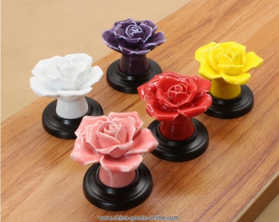 rose jewelry box knobs ceramic furniture handle and knobs drawer knobs furniture fittings