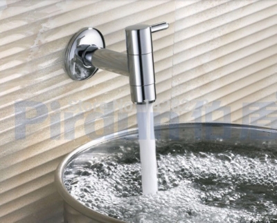 whole and retail chrome finished wall mount cold water faucet brass washing machine faucet mop pool taps