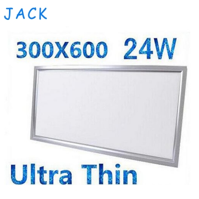 x8 ultra slim square 300x600 led panel light 24w ceiling light 3014 smd led light 85v~265v with led driver ce rohs