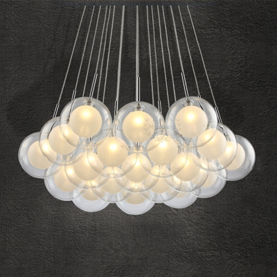 2015 modern simple led pendant light loft american glass pendant light for dining room with 3w led bulbs