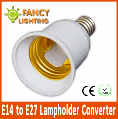 5 pcs/lot e14 to e27 light lamp extension socket base holder for led bulb lamp holder converter socket adapter converter holder [lamp-holder-converter-1020]