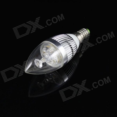 5pcs/lot e14 led candle light ac85-265v 3w 300lm warm white/whire led lamp bulb e14 for home