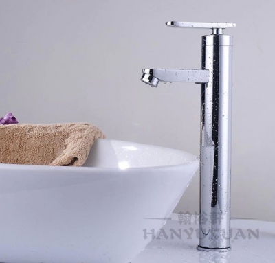 and cold water tall bathroom basin faucet chrome polished ceramic valve