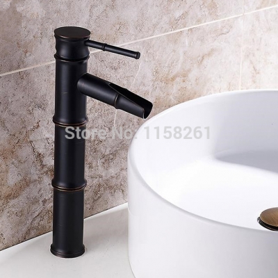 beautiful oil rubbed black bronze single handle deck mounted bathroom basin sink mixer tap faucet sy-026r