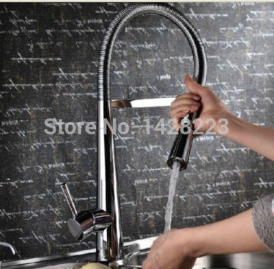 chrome finished solid brass deck mounted tall kitchen faucet deck mounted kitchen mixer tap and cold water