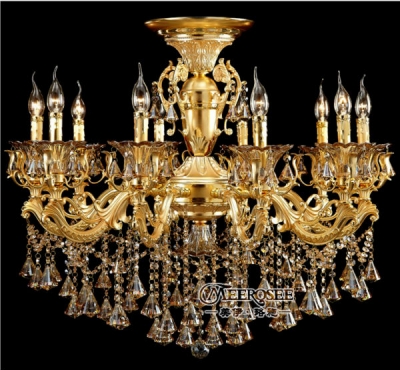 classic luxurious gold crystal chandelier lighting large crystal lustre hanging lamp for foyer md8713 d840mm h820mm [crystal-chandelier-zinc-alloy-2306]