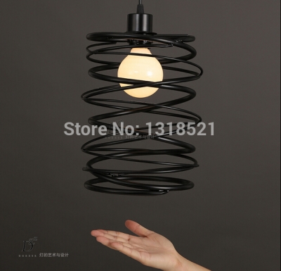 creative brief edison e27 bulb vintage pendant lights bar club braided lamps decoration pendant linghting