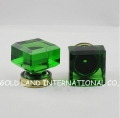 d33mmxh37mm green crystal glass copper furniture handle/cabinet knobs