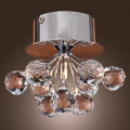 flush mount k9 led crystal ceiling lights lamps with 1 light for living room lustres de cristal