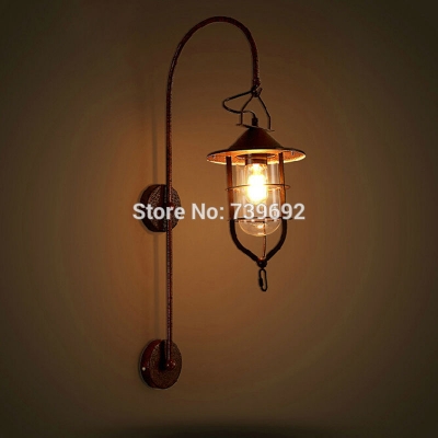 new arrival american countryside style loft metal wall sconce industrial cafe bar lounges wall dock wall lamp bronze color e27 [iron-wall-lamps-4787]