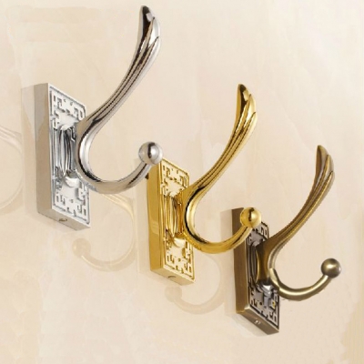 new design robe hook,clothes hook,solid brass construction with golden/silver/antique bronze finish bath accessory 406 [robe-hook-amp-rows-of-hook-7361]
