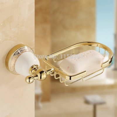 new golden finish brass soap basket /soap dish/soap holder /bathroom accessories,bathroom furniture toilet vanity 5606