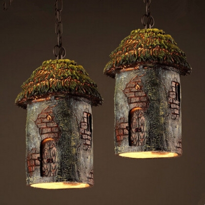 new modern resin chalet led pendant lights creative art hanglamp fixtures for cafe bar home lighting lamparas colgantes [modern-pendant-lights-2095]