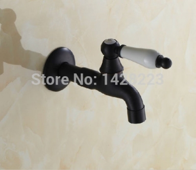 oil rubbed bronze mop pool faucet wall mount laundry single cold water machine taps [oil-rubbed-bronze-6672]