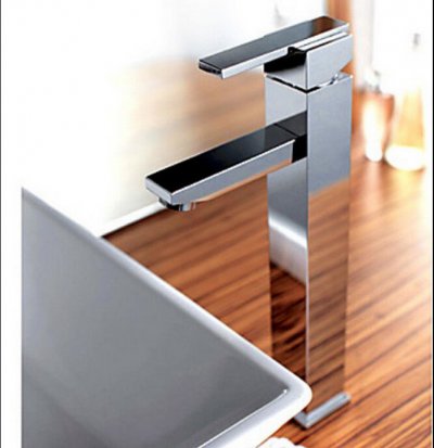 polished chrome square bathroom countertop basin sink faucet single handle basin mixer tap [chrome-1503]