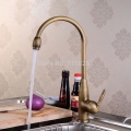 promotion 1 handle antique brass kitchen sink faucet vanity faucet swivel mixer tap crane faucet banheiro hj-6716