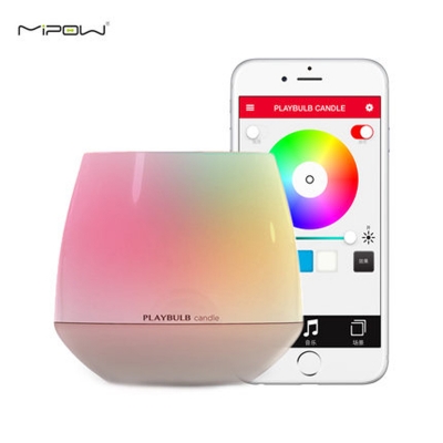 promotion mipow playbulb smart bluetooth led candle light creative home wireless aromatherapy nightlight with app control color [night-light-4008]