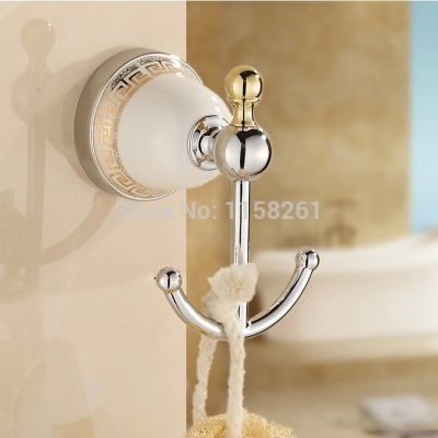 robe hook,clothes hook,solid brass construction chrome finish bath hardware accessory home decoration 5501 [robe-hook-amp-rows-of-hook-7362]