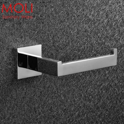 stainless steel toilet roll paper holder square polish bath toilet paper holder for bathroom accessories