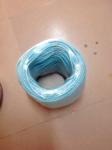 100meter/roll light blue beautiful color fabric wire colorful textile cable for pendant lamp