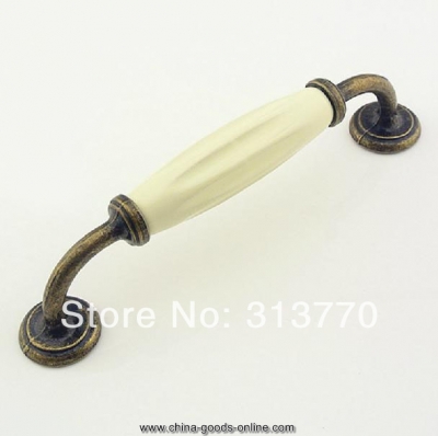 128mm ceramic furniture handle desk dresser pulls wardrobe handle [Door knobs|pulls-2400]