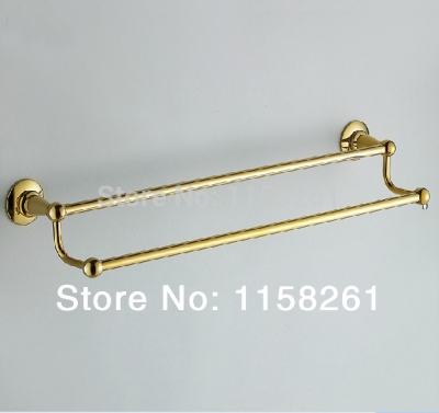 (24",60cm) double towel bar golden finishing/towel holder,towel rack,bathroom accessories bath furniture st-3192