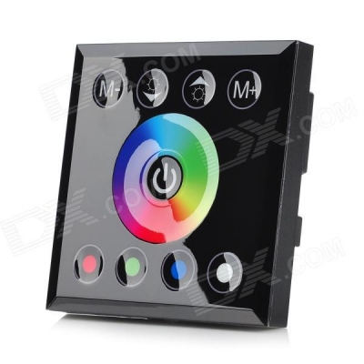 4-ch led rgb controler touch panel controller dimmer for rgb strip module (dc 12v/24v)