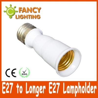 5 pcs/lot e27 to e27 light lamp extension socket base holder for led bulb lamp holder converter socket adapter converter holder [lamp-holder-converter-928]