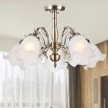 90v-220v lighting led chandelier with 5 lights home chandeliers for dinnig living room lustres country painting