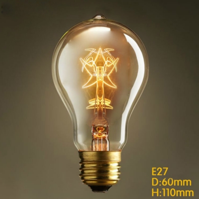 a19 40w 110v/220v incandescent vintage edison light bulb star shape edison bulb for living room dining room bedroom study room