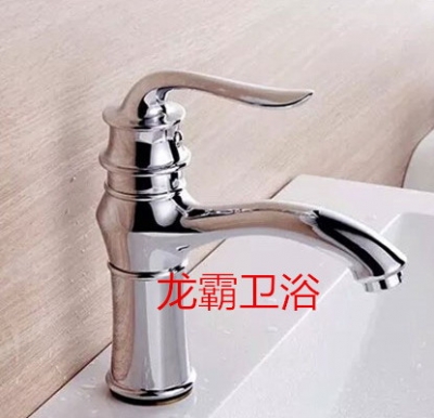 and cold water deck mounted antique chrome tap mixer faucet, brass body ceramic valve