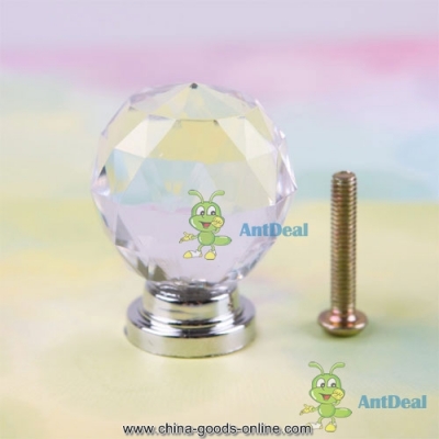 antdeal a wise choice 1pcs 30mm crystal cupboard drawer cabinet knob diamond shape pull handle #06 fancy
