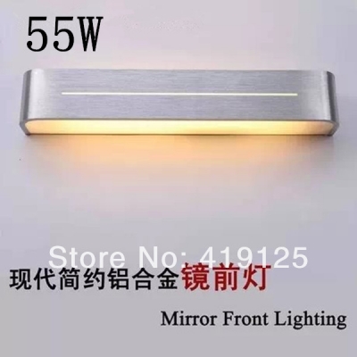 brief modern bathroom lamp anti-fog mirror light aluminum wall lamp mirror glass acrylic (55w)