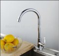 contemporary chrome brass kitchen cold water faucet single handle deck mounted