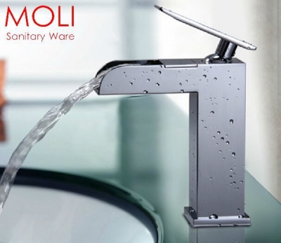 luxury basin faucet single hole single handle water tap for bathroom [chrome-faucet-1810]