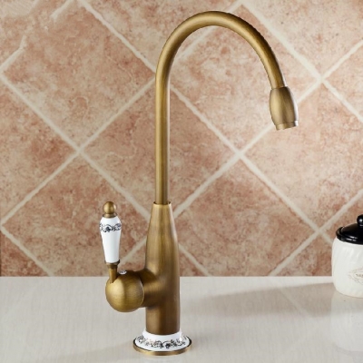 new style antique brass finish faucet kitchen sink bathroom basin faucets mixer tap ast4116f [antique-kitchen-faucet-590]