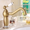 nice new fashion solid brass with ceramic handle antique bronze finish bathroom faucet single hole mixer tap m-14f