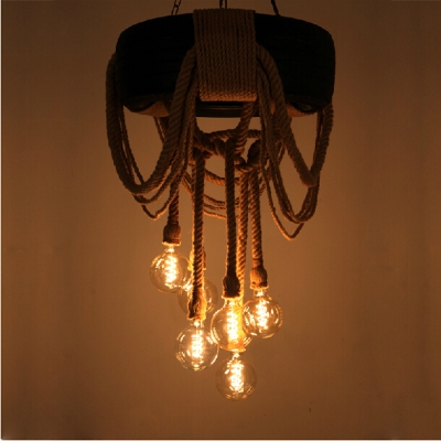 original vintage industrial style light rope retro edison bulb lamps e27 wicker pendant wrought iron lights el bar fixtures