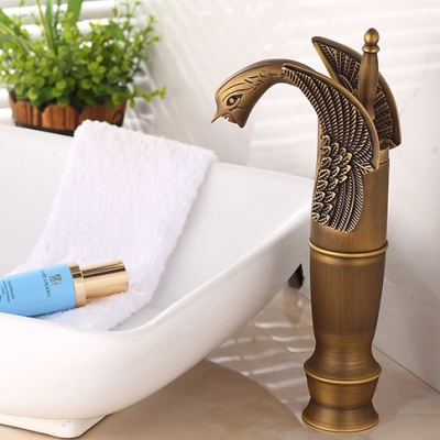 swan high style antique bronze brass faucet bath basin mixer tap bathroom bath tap toilet basin faucets se-8606 [antique-bathroom-faucet-414]