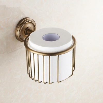 wall mounted antique brass finish bathroom accessories toilet paper holder bathroom sets toilet roll holder hj-1316f [paper-holder-amp-roll-holder-7126]