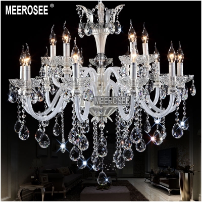 white chandelier authentic all crystal chandelier lighting big chandelir lustre with 15 lamps for el lobby md8340