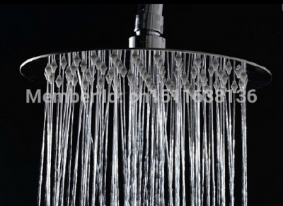 whole and retail chrome 8" brass rainfall shower head bathroom wall mounted shower