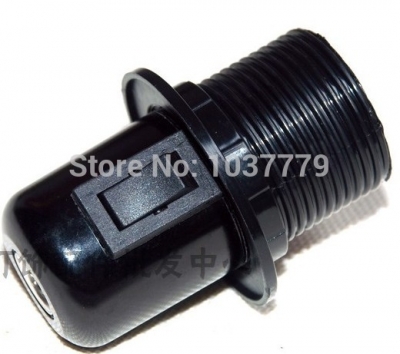 100pcs/lot whole loft vintage retro edison socket holder e27/ul/ce/110v/220v knob switch black with shade ring lamp base [wholesales-price-of-sockets-8857]