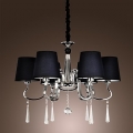 110v-220v classic fabric led modern crystal chandelier with 6 lamps chandeliers,lustres de sala,lustre de cristal
