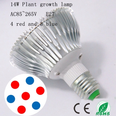 14w led grow lights,the full spectrum of red and blue, hydroponic lightings for grow tent plant veg