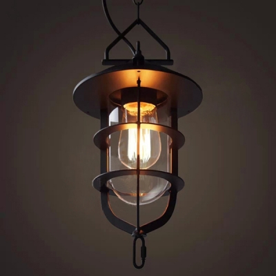 1pcs vintage style country small black pendant lights/lamps/lighting without bulbs [pendant-lights-4263]