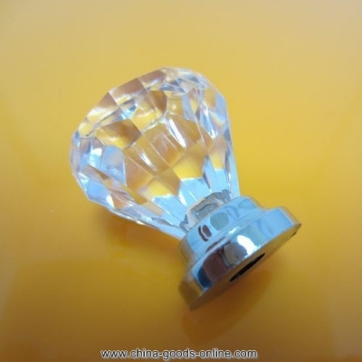28mm round crystal glass knobs pulls cabinet drawer furniture door handle [Door knobs|pulls-1271]