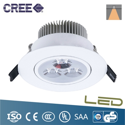 3w led down light ceiling recessed lamp white light with led driver led lights drop for home