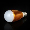 5pcs/lots led lamp bulb e27 7w 220v/110v 630lm warm white/white golden shell lamps for home